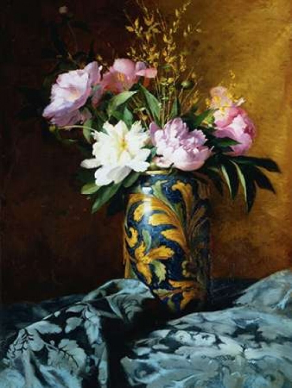 Peonies in a Vase Poster Print by Carlo Grossi - Item # VARPDX3AA1089